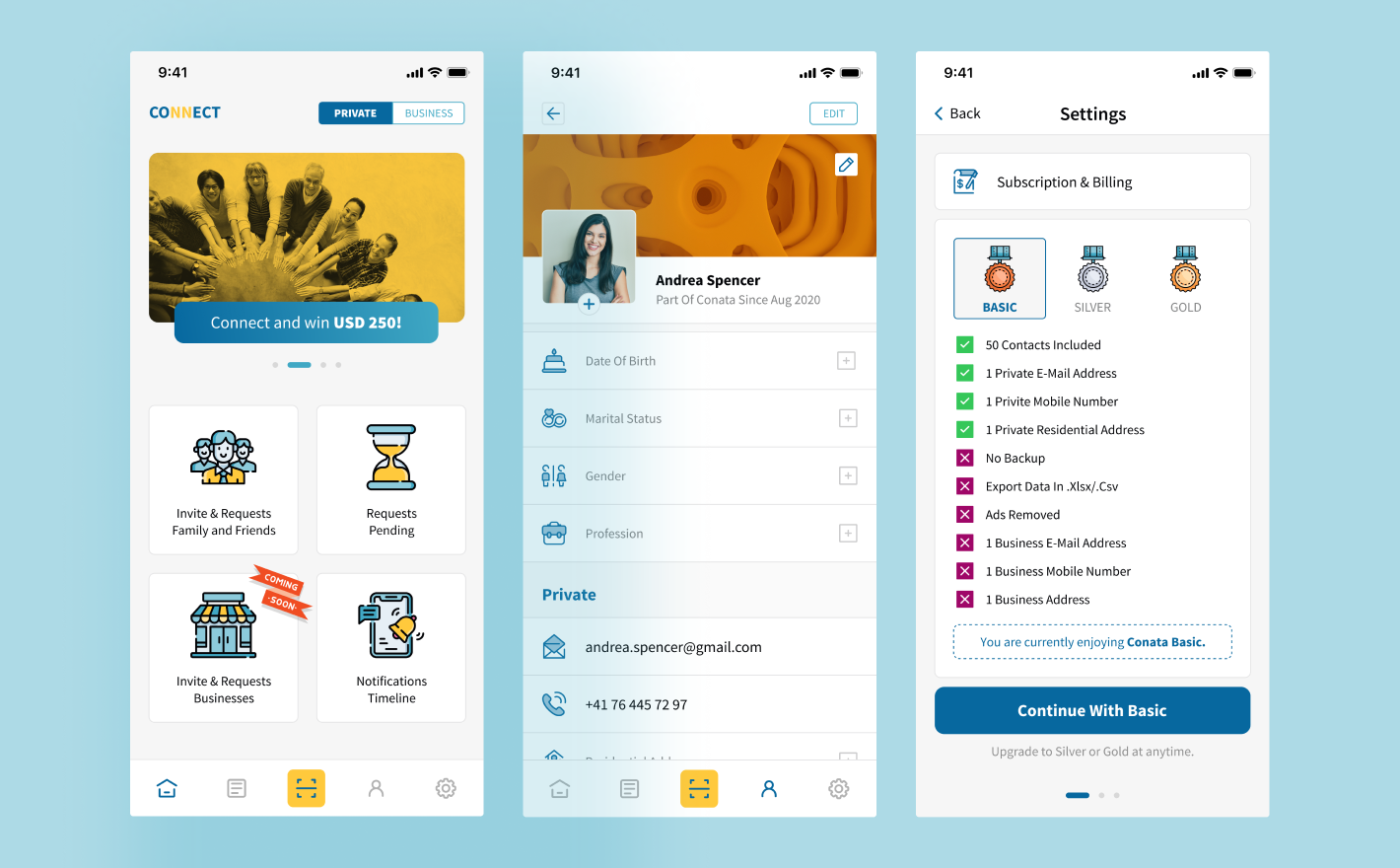 Business Networking and e-contact